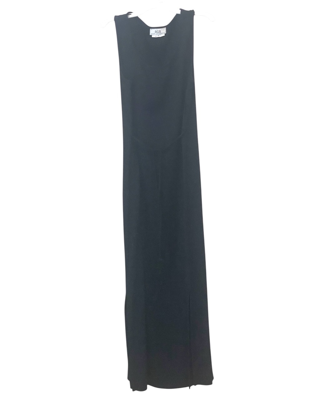 Classic black column maxi dress
